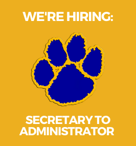  We're Hiring: Secretary to Administrator